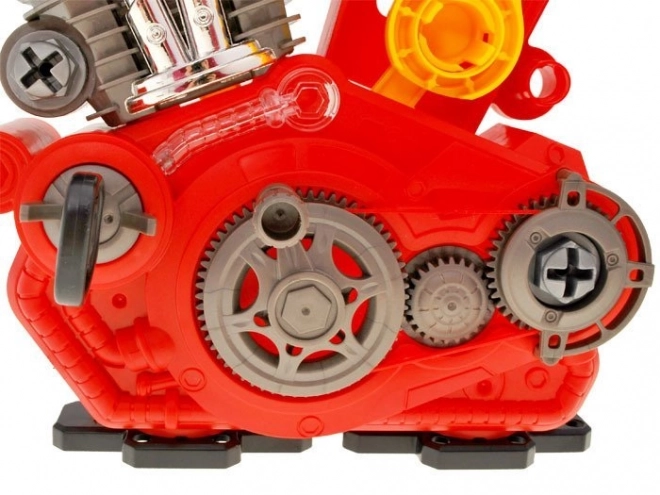Moteur démontable pour petits mécaniciens