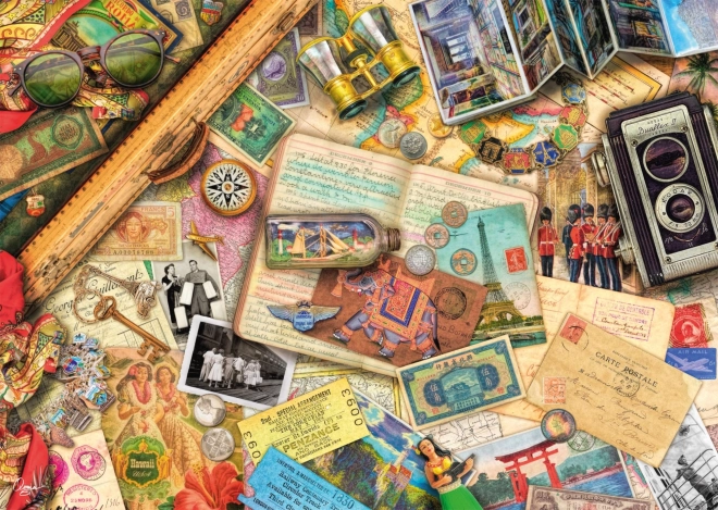 Puzzle Souvenirs de voyage 1000 pièces