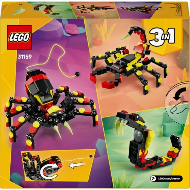 Lego Creator animaux sauvages araignée tissée