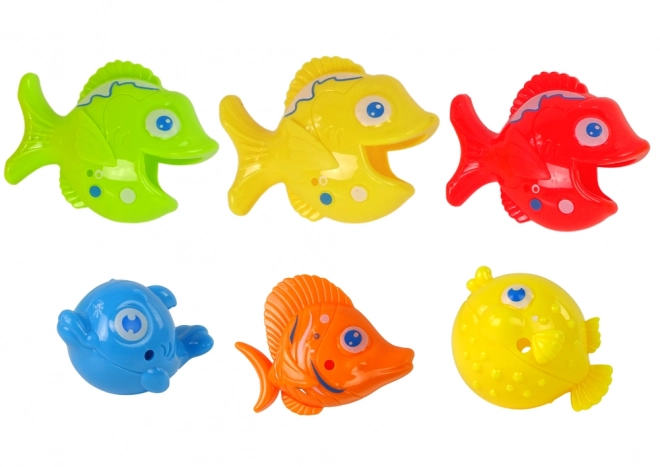 Jeu d'adresse : Ensemble de pêche avec canne, crocodile et poissons