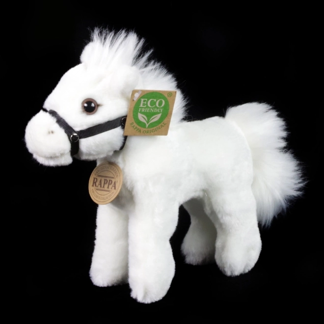 Rappa Cheval en peluche blanc 18 cm ÉCOLOGIQUE