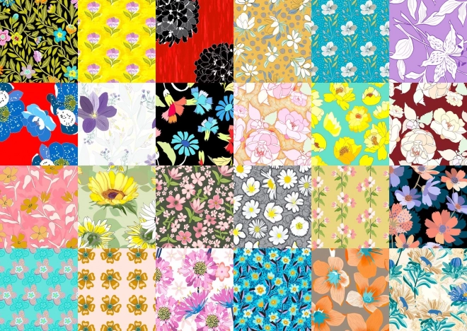 Enjoy puzzle motifs floraux 1000 pièces