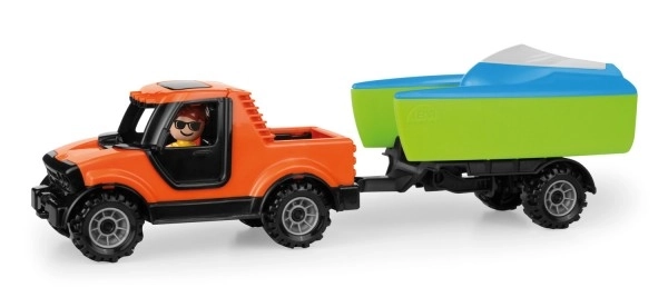 Auto Camionnettes Pickup avec voiture et bateau