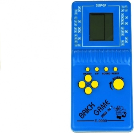 Jeu électronique de poche Tetris bleu