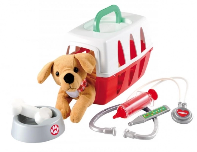 Valise pour vétérinaire avec chien