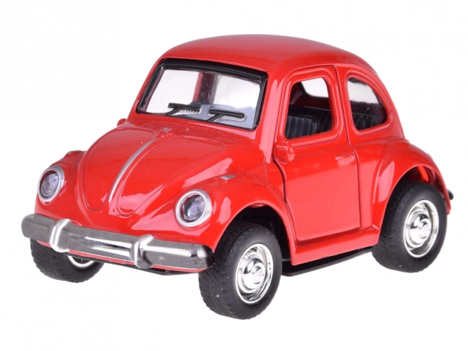 Voiture en métal avec portes ouvrantes et phares