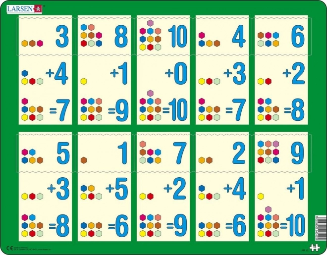 Puzzle Larsen additions jusqu'à dix II 10 pièces