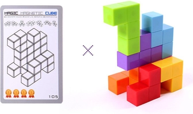 Assemblage magnétique pour des constructions 3D stables