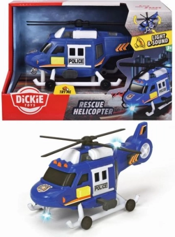Hélicoptère de police avec lumières et sons 18 cm