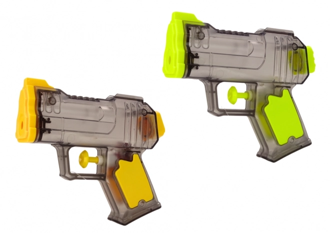 Petite pistolet à eau transparent jaune orange