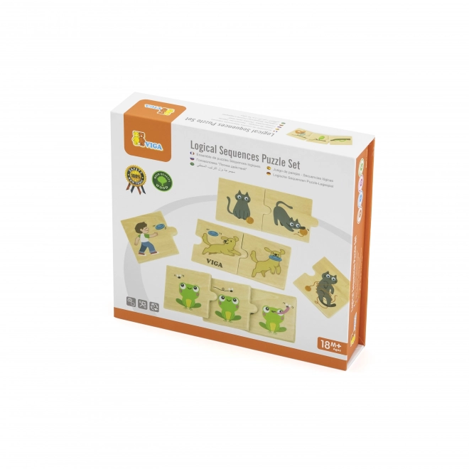 Puzzle en bois des activités animales Viga