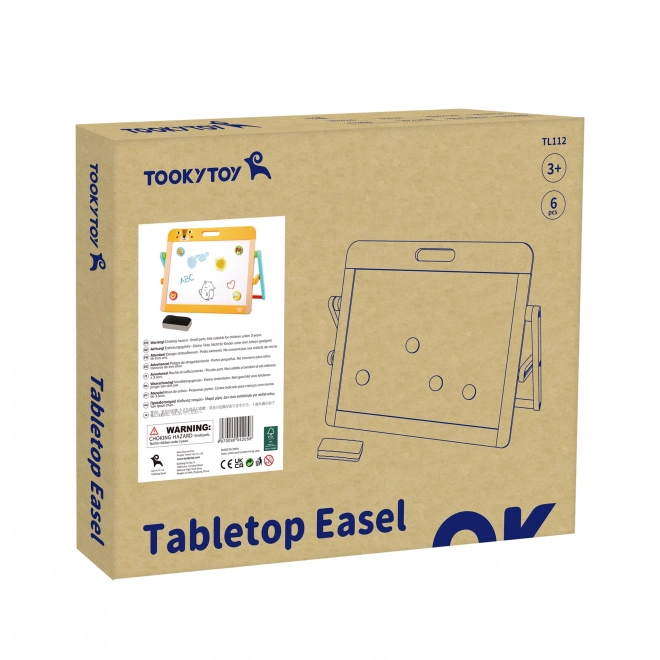 Tableau magnétique et ardoise pour enfants 2 en 1 Tooky Toy