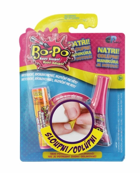 Set de vernis à ongles et baume à lèvres Bo-Po
