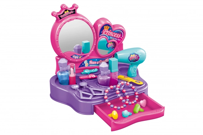 Coiffeuse avec accessoires ensemble