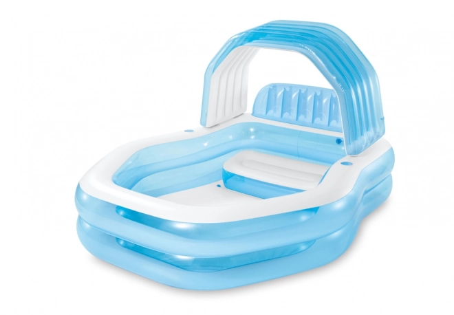Piscine gonflable familiale avec auvent
