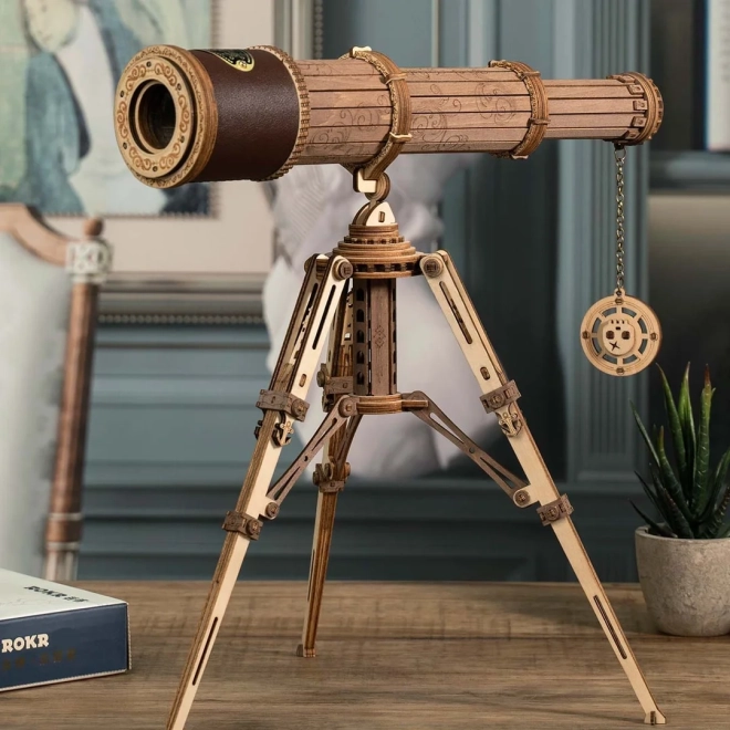 ROBOTIME Rokr Modèle en Bois de Télescope Monoculaire