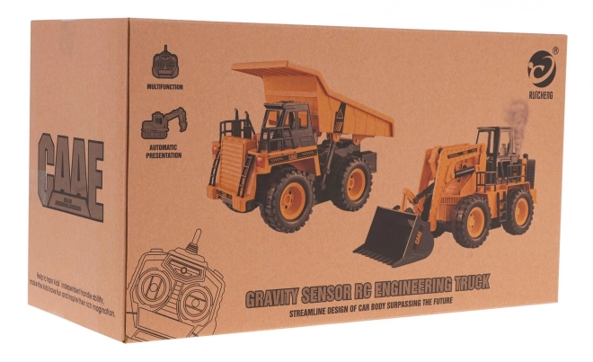 Bulldozer de construction télécommandé