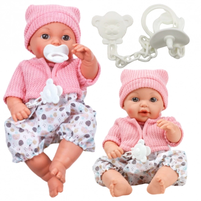 Poupée Bébé avec Bonnet et Sons