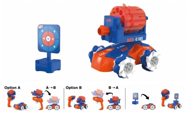 Nerf Blaster Auto avec Blaster et Cible