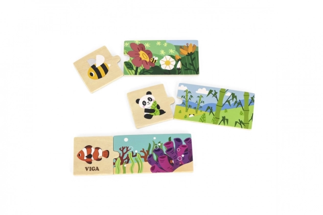 Puzzle Animaux Divertissement Logique VIGA