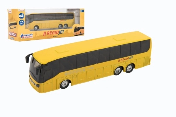 Autobus RegioJet métal/plastique 18,5cm à rétrofriction en boîte