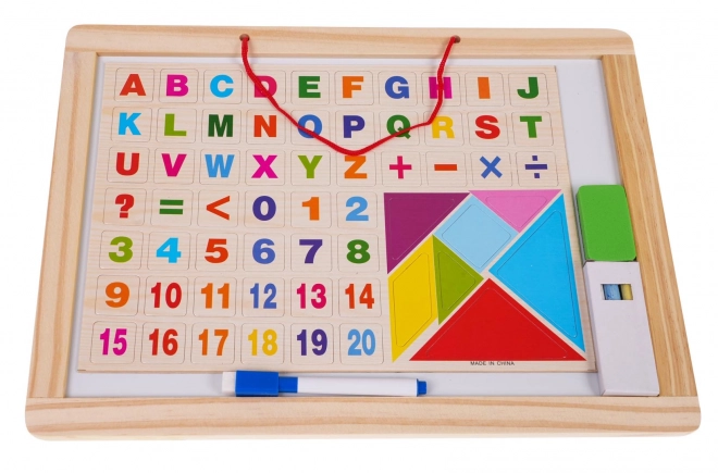 Tableau en bois + accessoires