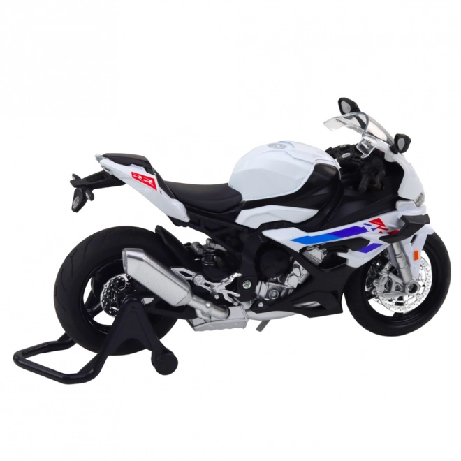 Modèle réduit de moto en métal 1:12 blanc