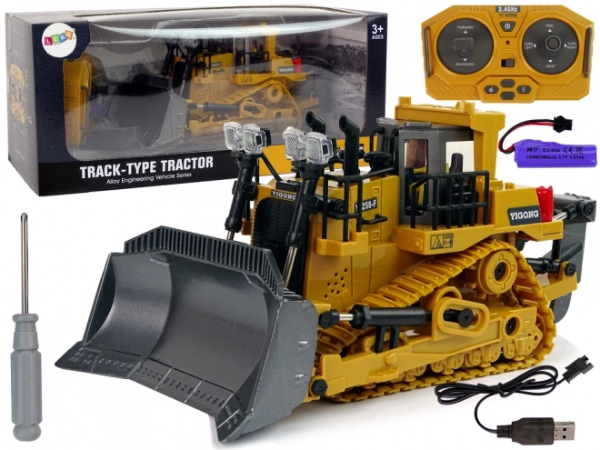 Bulldozer télécommandé 2,4 G Pelle mobile télécommandée