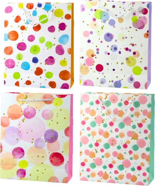 Sac cadeau Points Aquarelle Pastels