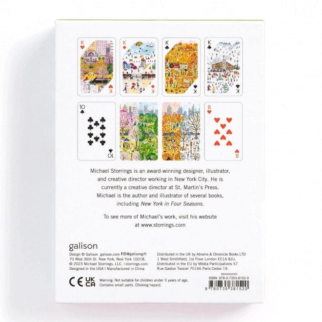 Cartes à jouer Quatre saisons de Michael Storrings