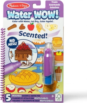 Livre de coloriage à l’eau Water WOW! parfumé – Gourmandises