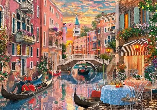 Puzzle 6000 pièces Coucher de soleil à Venise