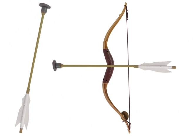 Costume de samouraï pour enfants avec armure dorée, arc et épée