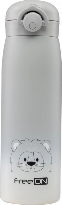 FreeON bouteille isotherme en acier inoxydable 480 ml - Gris