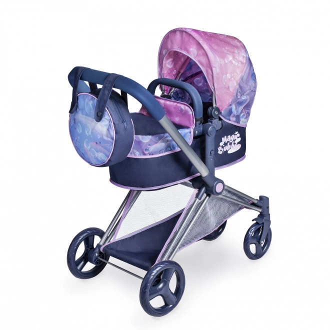 DeCuevas 81776 Poussette pliable pour poupées 3 en 1 avec sac Magic Bubble 2024 - 73 cm