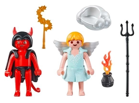 Special Plus 71170 Ensemble de figurines d'ange et de diable