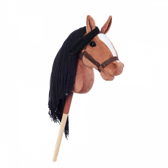 Cheval en bâton Hobby Horse HOPPIHORSE brun foncé