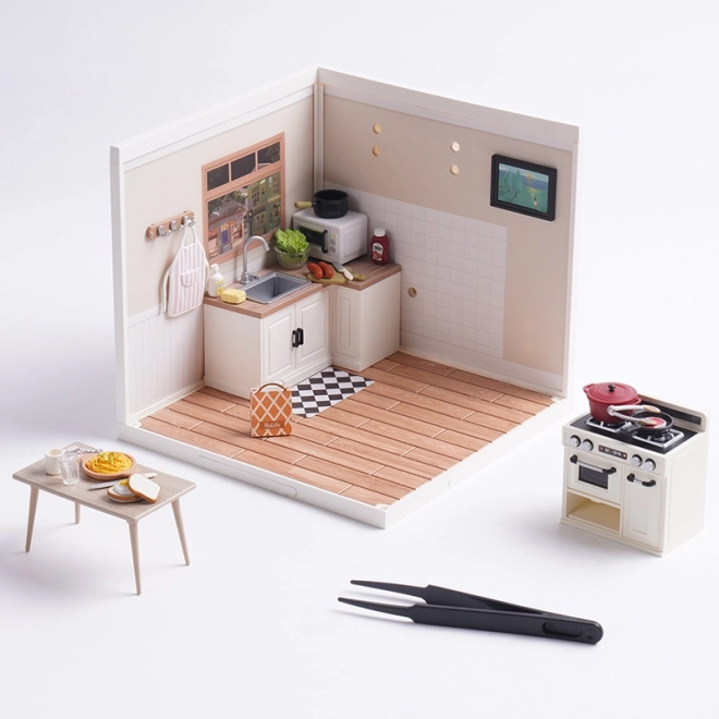 Miniature RoboTime Maison de Poupée Cuisine de Happy Meals