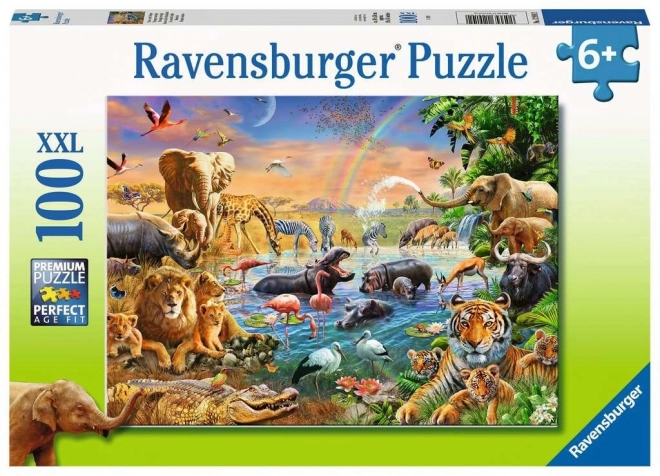Puzzle Ravensburger Jungle de Savane 100 pcs