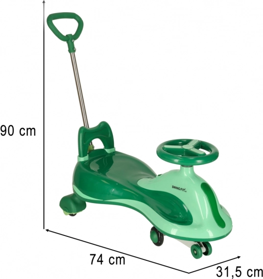 Jouet cavalier vert Swing Fix pour enfants