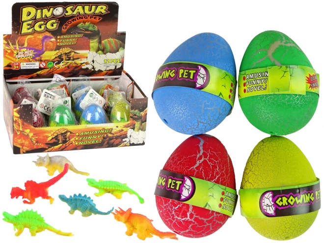 Œuf de dinosaure magique éclosant, 6 cm