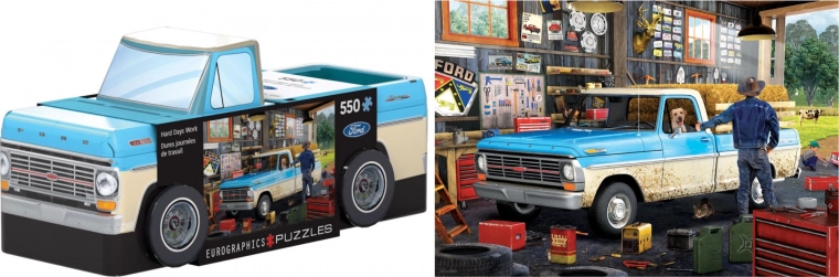 Puzzle dans une boîte métallique Pick-up 550 pièces