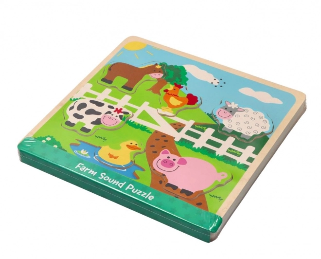 Puzzle sonore - animaux de la ferme