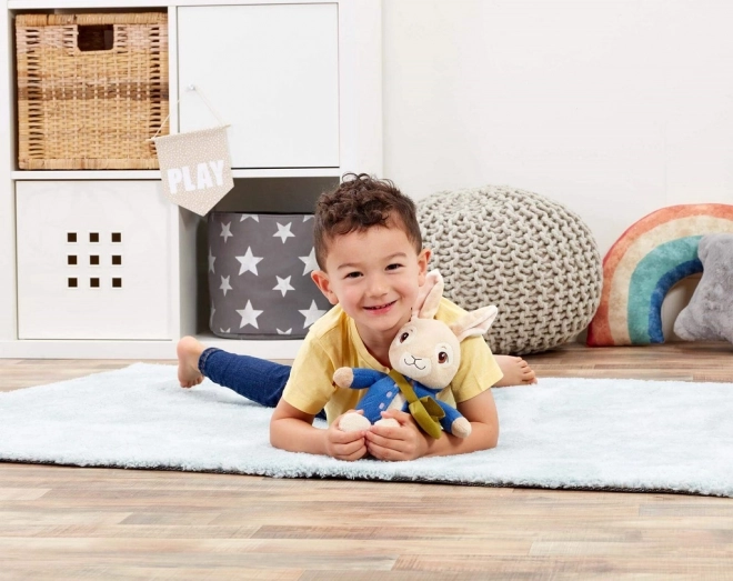 Rainbow Peluche parlante Lapin Pierre avec piles interchangeables