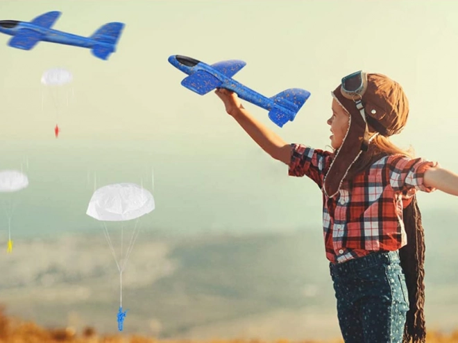 Planeur en mousse bleu pour enfants