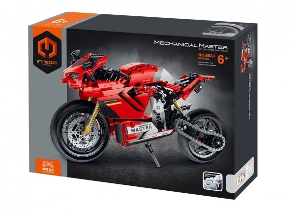 Jeu de construction IamMaster moto en plastique 557 pièces dans une boîte 31x23x6,5cm