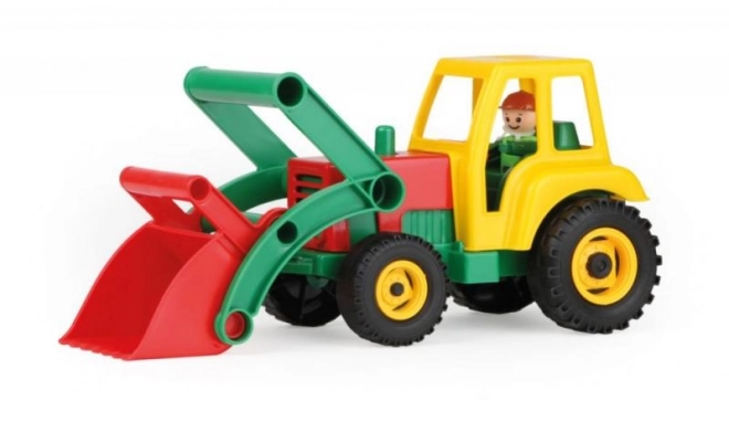 Tracteur actif avec pelle