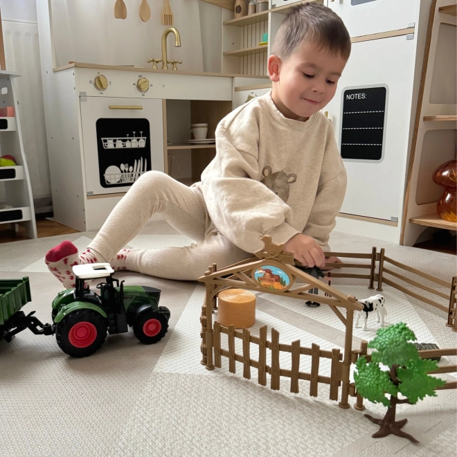 Mini ferme tracteur avec animaux et outils de Woopie