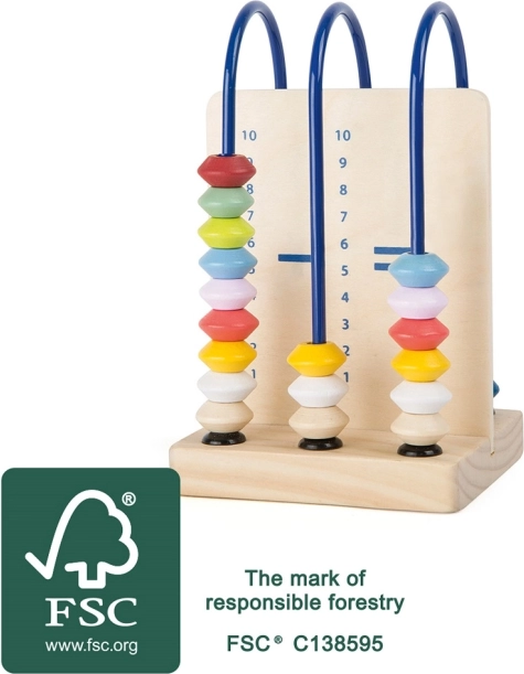 Compteur éducatif en bois FSC small foot – de voyage