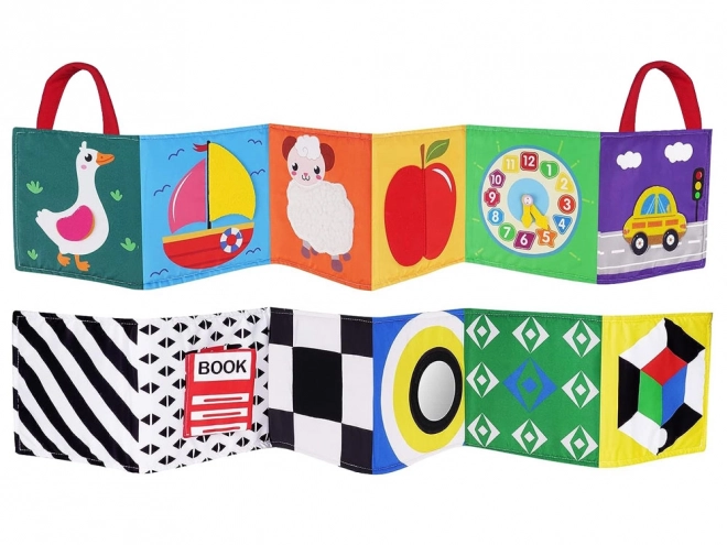 Livre sensoriel pliable pour bébés